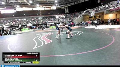 182 lbs Champ. Round 2 - Bayden Beard, Central Valley Washington vs Kingston Thomas, Bend Senior