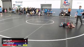 81 lbs Quarterfinal - Clara Costello, Kodiak Wrestling Club vs Daisy Miller, Mat-Su Matmen