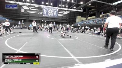 60 lbs Placement - Chattan Campbell, Kansas Warriors 1 vs Cayden Peterson, Prodigy NDT