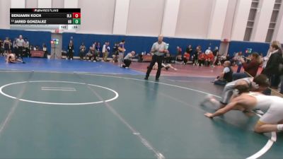 150 lbs Cons. Round 3 - Benjamin Koch, Blair Academy vs Jared Gonzalez, Notre Dame Green Pond