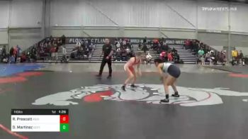 110 lbs Final - Reese Prescott, Ascend Wrestling Academy vs Dulcy Martinez, Central Catholic Wrestling
