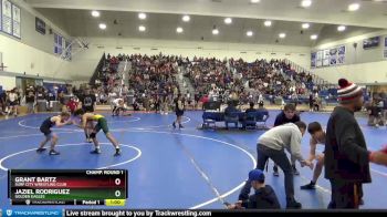 113 lbs Champ. Round 1 - Grant Bartz, Surf City Wrestling Club vs Jaziel Rodriguez, Golden Eagles