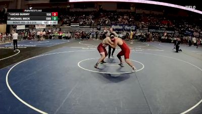 D 2 215 lbs Champ. Round 2 - Lucas Guidry, Teurlings Catholic vs Michael Beck, E.D. White