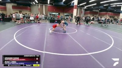 144 lbs Cons. Round 2 - Jovanni Zayas, Texas Eagle Wrestling Academy vs Evan Loera, Tom Eagle Wrestling Academy