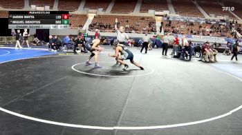 D1-165 lbs Champ. Round 1 - Jaiden Matta, La Joya Community High School vs Miguel Dehoyos, Desert Vista High School