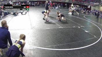 101 lbs Cons. Round 3 - Olivia Bice, CWO vs Octavia Wunderlich, Lincoln Squires Wrestling Club - Girls