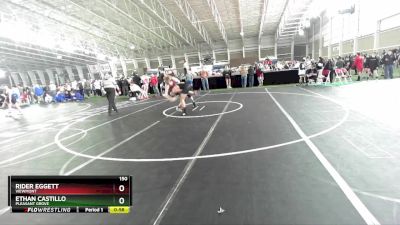 150 lbs Cons. Round 7 - Ethan Castillo, Pleasant Grove vs Rider Eggett, Viewmont