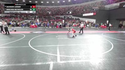 63 lbs Quarterfinal - Jackson Lanser, Port Washington Piranhas vs Brecken Reynolds, Prairie Wrestling