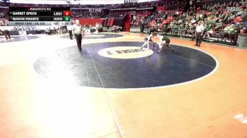 1A 120 lbs Cons. Semi - Barret Speck, Glasford (Illini Bluffs) vs Mason Swartz, Fithian (Oakwood)