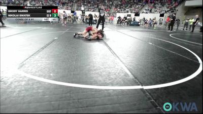 83 lbs Consi Of 8 #1 - Brody Harris, Bartlesville Wrestling Club vs Nikolai Swatek, D3 Wrestling Cluib