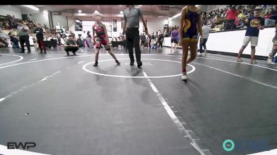 80-85 lbs 3rd Place - Yaretzi Rojas, Team Tulsa Wrestling Club vs Aurora Bearden, Skiatook Youth Wrestling