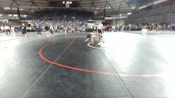 63 lbs 5th Place Match - Nathan Kibe, Port Angeles Wrestling Club vs Knox Peasley, Okanogan Underground Wrestling Club