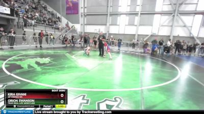 74-80 lbs Cons. Semi - Orion Swanson, Team Real Life Wrestling vs Kira Givani, UP Vikings WC