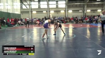 125 lbs Quarterfinal - Taisei Karachi, New York University vs Gavin Bradley, Castleton University