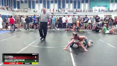 92 lbs Round 3 (4 Team) - Ty O`Dell, Beebe Trained vs Grayson Marchbank, Charlotte Vikings