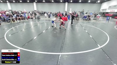 106 lbs Jensen Sosbe, Team Indiana Gold vs Braylon Schell, South Dakota Blue