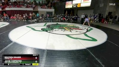 215 lbs Round 2 (8 Team) - Brayden Drager, Canyon vs JAcob Carpenter, Fort Worth Benbrook