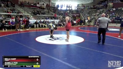 6A 190 lbs Quarterfinal - Isabella Fox, Bentonville West vs Bella Hart, Cabot