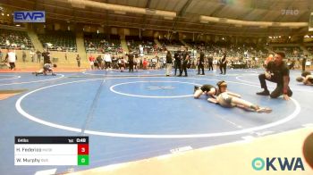 64 lbs Round Of 16 - Hollis Federico, Muskogee Rougher Youth Wrestling vs Waylon Murphy, Salina Wrestling Club