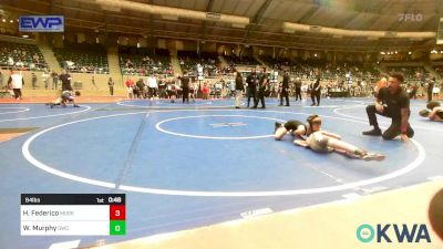 64 lbs Round Of 16 - Hollis Federico, Muskogee Rougher Youth Wrestling vs Waylon Murphy, Salina Wrestling Club