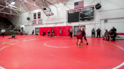 285 lbs Champ. Round 1 - Alonzo Cardona, Victor Valley College vs Joseph Nava, Santa Ana College