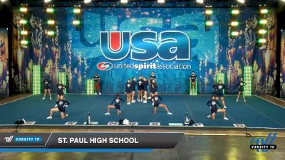 St. Paul High School [2020 Medium Varsity Show Cheer Novice (13-16) Day 2] 2020 USA Spirit Nationals