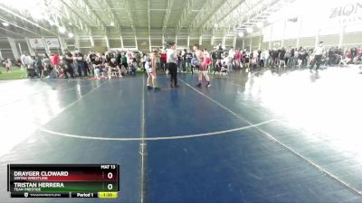 120 lbs Quarterfinal - Drayger Cloward, Uintah Wrestling vs Tristan Herrera, Team Prestige