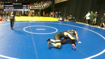5A 175 lbs Champ. Round 1 - Jett Mentel, Cedar Park vs Ryan Dyer, Fort Worth Paschal