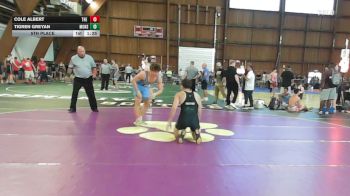 160 lbs 5th Place - Cole Albert, The Hill School vs Tigren Greyan, Monster Garage