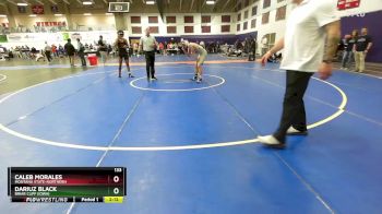 133 lbs Cons. Round 3 - Caleb Morales, Montana State-Northern vs Dariuz Black, Briar Cliff (Iowa)