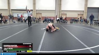 130 lbs Quarterfinal - Cruz Hezel, Troup vs Maximus Baxter, Invicta Wrestling Academy
