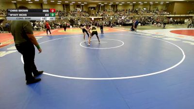 150 lbs Cons. Semi - Chris Brown, Amarillo vs Wyatt Hicks, Azle