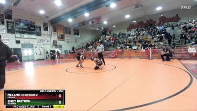 100 lbs Cons. Round 2 - Emily Buitron, Warren vs Melanie Bermudez, Orange