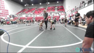 52 lbs Quarterfinal - Gavin Wigington, Watonga Youth Wrestling vs Antonio Gonzales, Standfast
