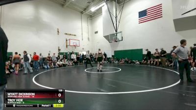 126 lbs Troy Moe, Buffalo High vs Wyatt Dickinson, Worland High School