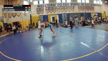 132 lbs Round 2 (8 Team) - Isaac Santos, The Outsiders vs Jake Moore, Naperville Central