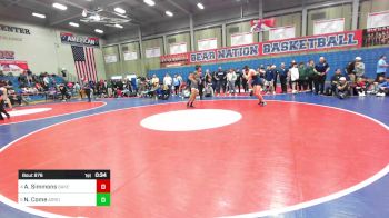 154 lbs 3rd Place - Austin Simmons, Bakersfield vs Nathan Come, Arroyo Grande