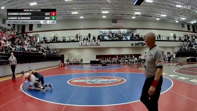 144 lbs 4th Wrestleback (16 Team) - Conner Doherty, Mt. Pisgah Christian School vs Lanier Aldridge, Bremen