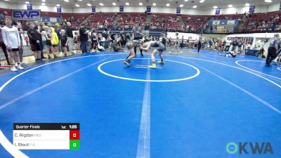 80 lbs Quarterfinal - Cason Rigdon, Piedmont vs Isaiah Stout, F-5 Grappling