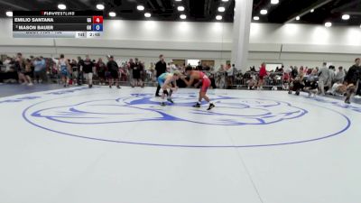 138 lbs Champ. Round 2 - Emilio Santana, GA vs Mason Bauer, OH