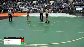 2 - 220 lbs Semifinal - Chuck Fake, Strasburg vs Hunter Rinker, Mountain View (Quicksburg)