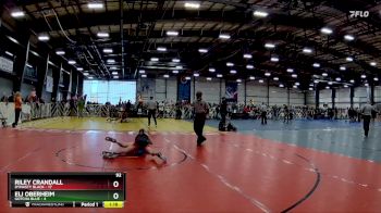92 lbs Rd# 3 12:00pm Friday - Riley Crandall, Dynasty Black vs Eli Oberheim, Gotcha Blue
