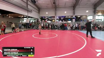 61 lbs Cons. Round 2 - Brooks Gamblin, Liberty Warriors Wrestling Club vs Colton Jordan, Texas Elite Wrestling Club