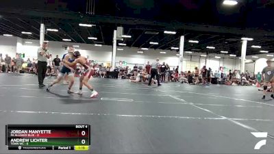 98 lbs Round 2 (6 Team) - Andrew Lichter, Town WC vs Jordan Manyette, PA Alliance Blue