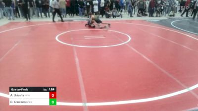 83 lbs Quarterfinal - Austin Urioste, New Mexico Bad Boyz vs Griffin Arnesen, Bear Cave WC