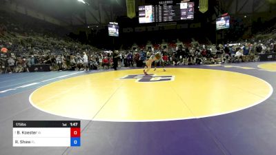 175 lbs Rnd Of 32 - Brayden Koester, IA vs Raymond Shaw, FL