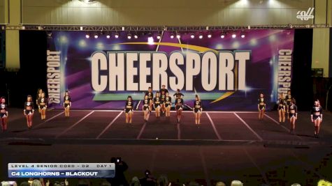 C4 Longhorns - BlackOut [2025 L4 Senior Coed - D2 Day 1] 2025 CHEERSPORT Cartersville Classic