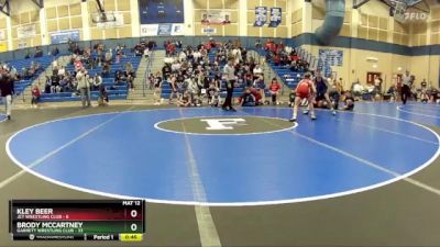 84 lbs Round 1 (8 Team) - Brody McCartney, Garrett Wrestling Club vs Kley Beer, Jet Wrestling Club