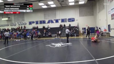 174 lbs Cons. Round 2 - Ricky McCulloch, Sierra College vs Julian Hernandez, Chabot College