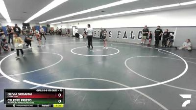 73 lbs Round 2 - Celeste Prieto, Warriors Wrestling Club vs Olivia Srisamai, Legacy WC